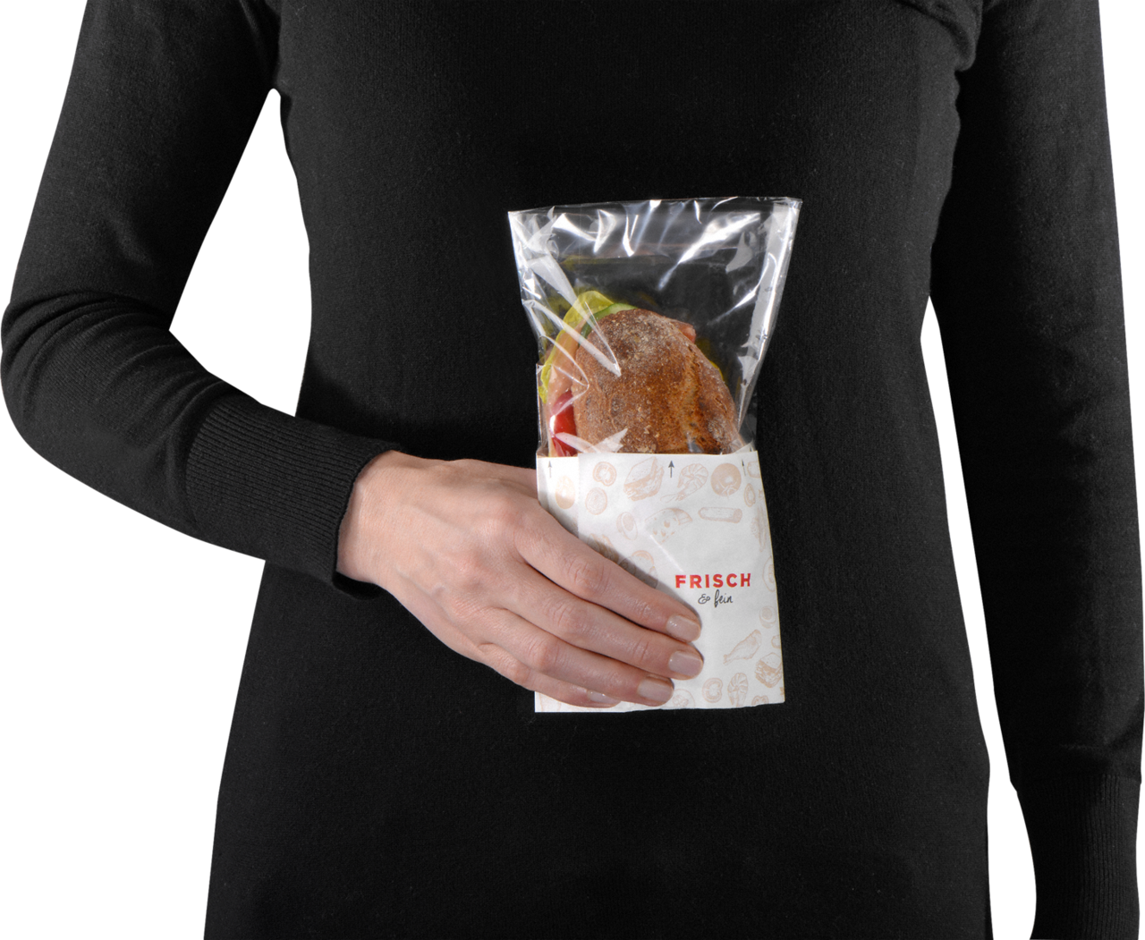 Bande de vision très transparente – met le sandwich en valeur.