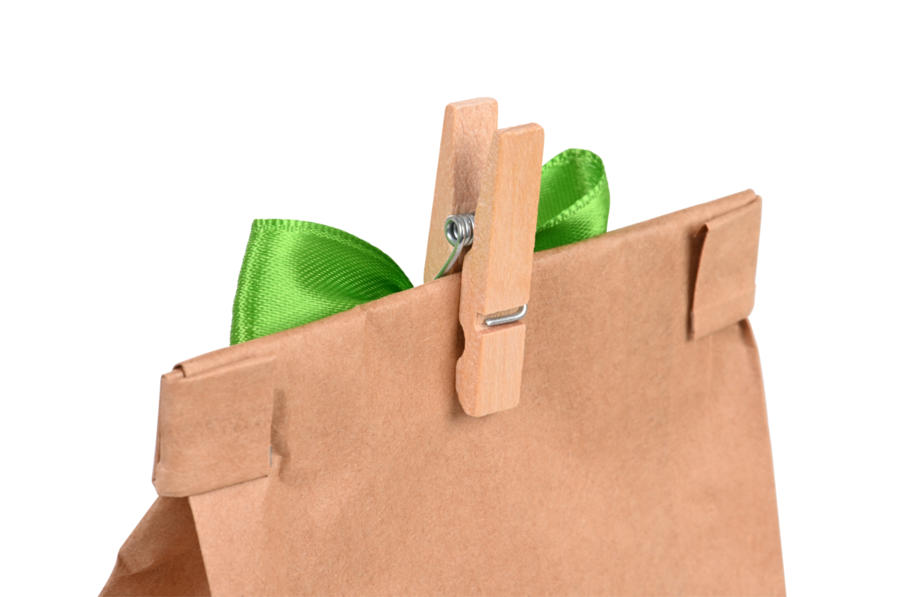 petite pince en bois naturelle pour la décoration facile des sacs, des emballages de cadeaux et de confiseries