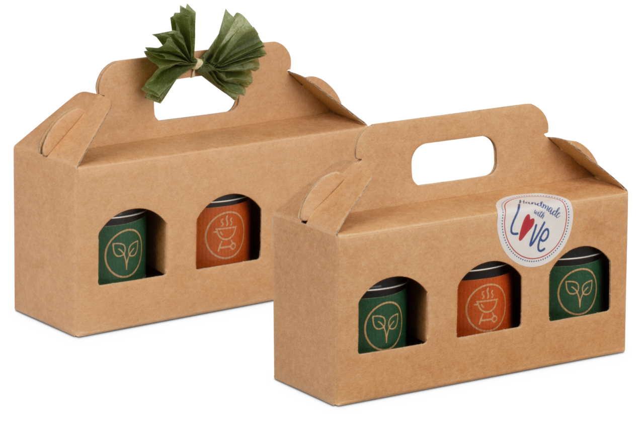 Carton pour verres, brun