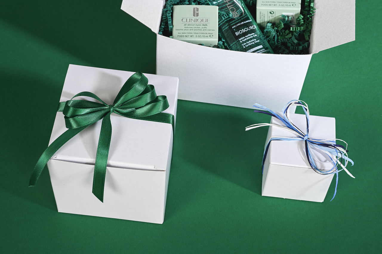 Coffret cadeau et de présentation blanc