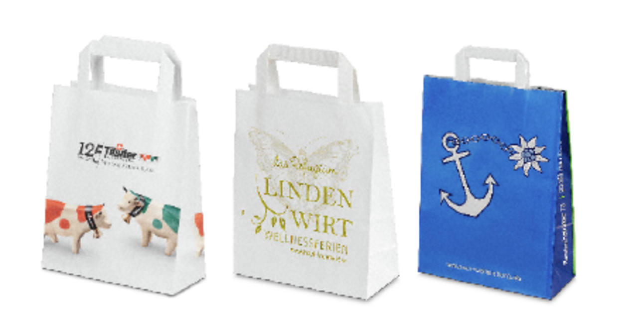 SERVICE: Utilisez votre sac en papier kraft comme support promotionnel! Vous pouvez l'obtenir imprimé avec votre logo/design à partir de 5'000 pièces. Appelez-nous, nous nous ferons un plaisir de vous conseiller!