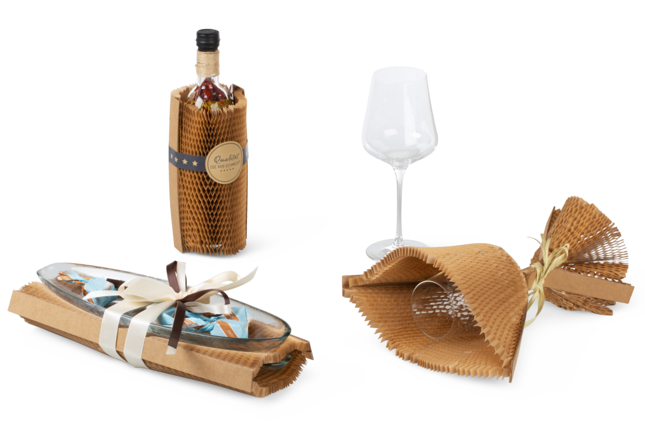 protège également les cadeaux de manière décorative et sûre