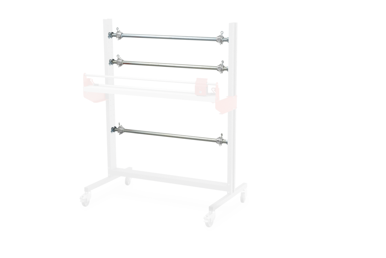 Jeu d'arbre porteur suppl. pour dérouleur horizontal