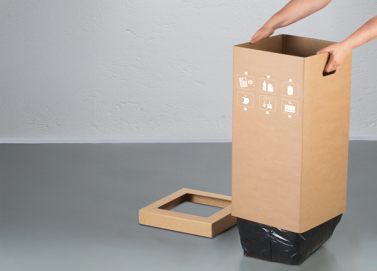 sans fond – pour remplacer le sac facilement