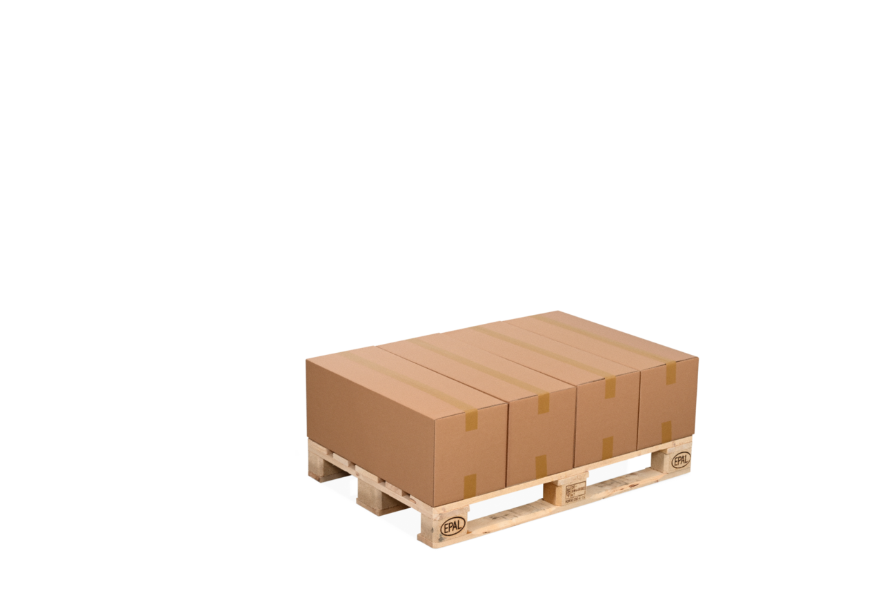 Carton de palettes 800 × 300 mm – 1/4 format d'europalettes  