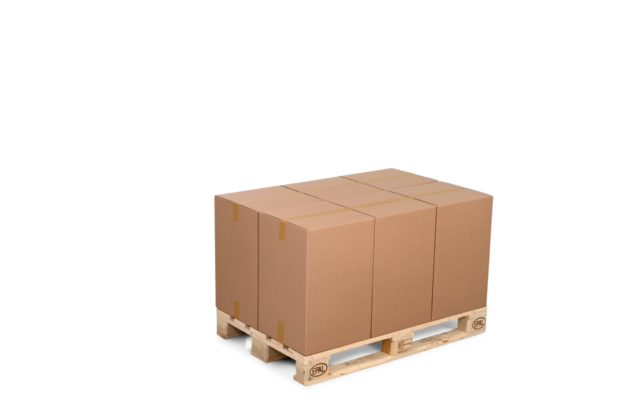 Carton de palettes 400 × 400 mm – format 1/6 europalettes  