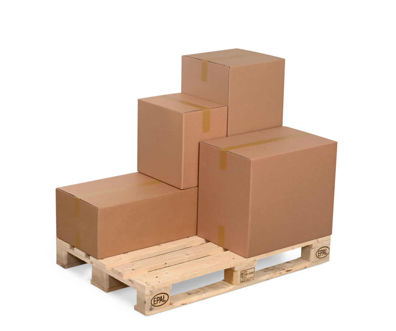 Boîte pliable optimisé pour les palettes