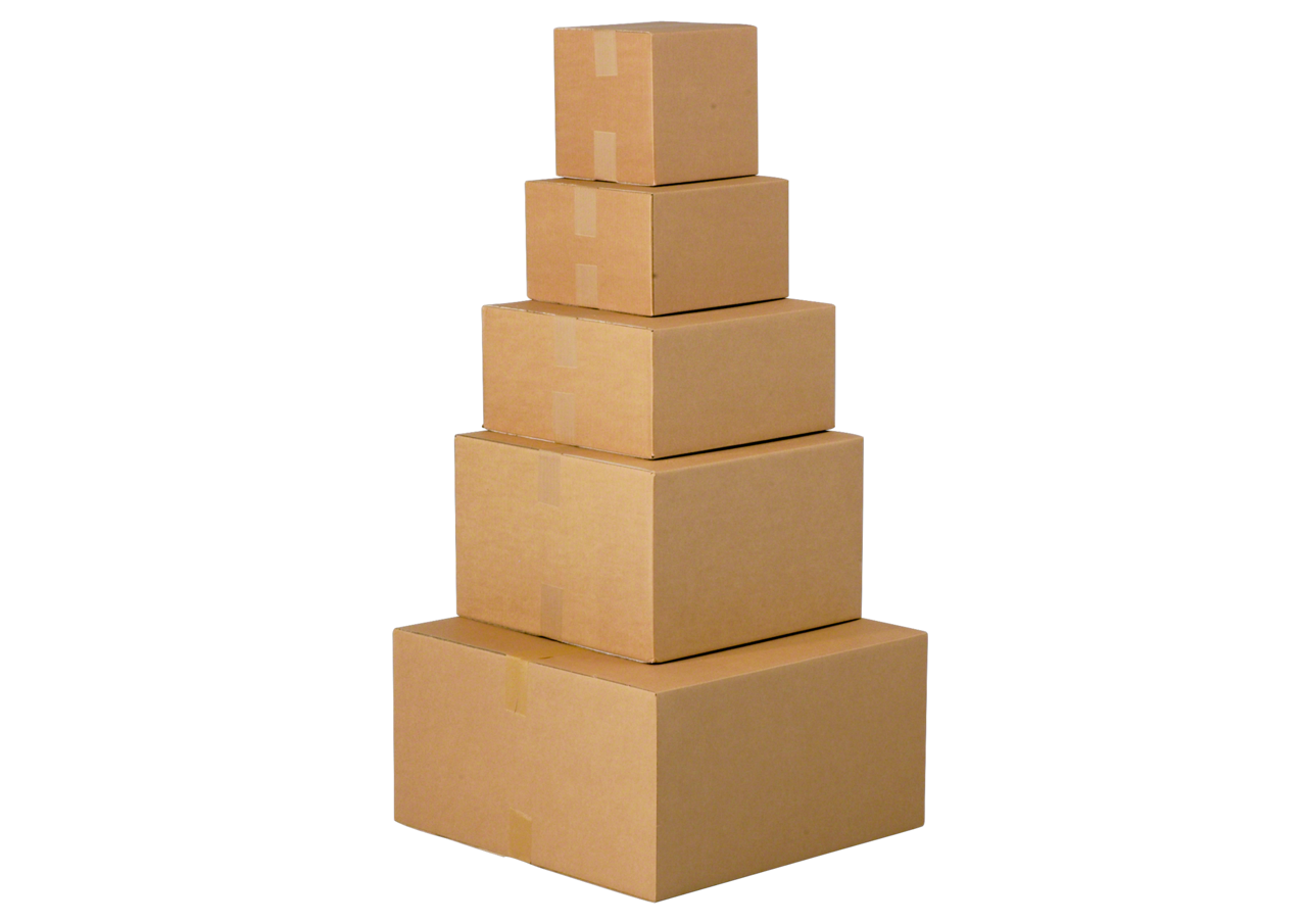 les cartons carrés sont disponibles en différentes tailles