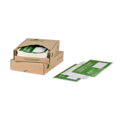 MECOUVERT® PAPER Pochette adhésive porte-documents dans un carton distributeur