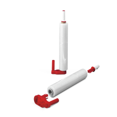 Set de film &eacute;tirable manuel 6 rouleaux + d&eacute;vidoir, 17 &micro;m x 300 ml