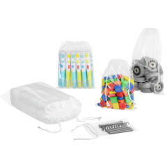 Sachet &agrave; cordelettes en LDPE 250&times;350 mm, 50 &micro;m