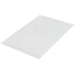 Sachet plat en papier cristal , 500&times;750+40 mm, blanche, 35 g/m&sup2;; avec fermeture adh&eacute;sive
