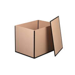 Caisse en bois pliante avec couvercle, clipsable