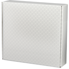 Carton cadeau pour bouteilles EXCLUSIF, pour 4 bout., 340&times;370&times;90 mm, grise