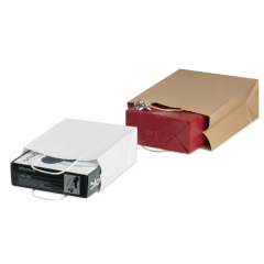 Sac en papier kraft avec cordon torsadé