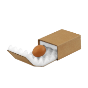 SOFT-PAC étui-fourreau en carton brun avec calage en mousse intégré
