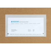 MECOUVERT® PAPER Pochette adhésive porte-documents dans un carton distributeur