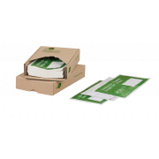 MECOUVERT® PAPER Pochette adhésive porte-documents dans un carton distributeur