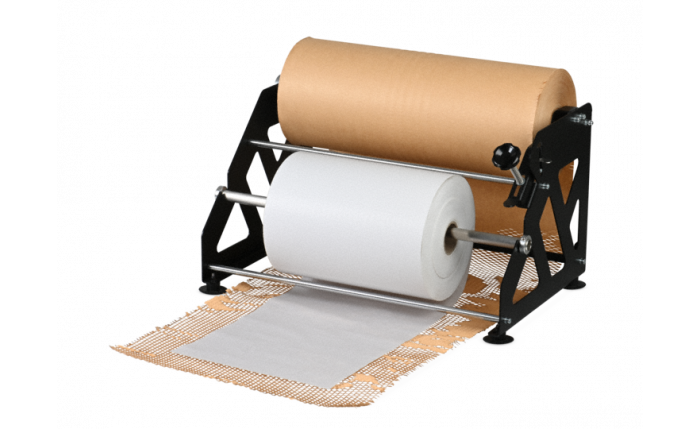 Dérouleur pour MECAWRAP Système de calage de papier