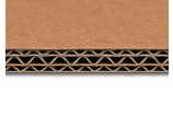 Boîte pliable triple cannelure brune