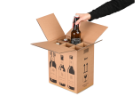 Carton pour bouteilles de 0,33 à 0,50 litre, certifiés DHL