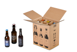 Carton pour bouteilles de 0,33 à 0,50 litre, certifiés DHL