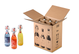 Carton pour bouteilles de 0,33 à 0,50 litre, certifiés DHL