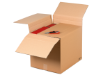 Boîte pliable à hauteur variable double cannelure