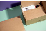 Carton avec fond automatique NIVEAU-BOX à hauteur variable