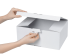Ouverture et fermeture illimitées grâce à la fermeture par patte rentrante pratique et sûre.