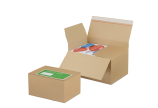 Carton avec fond automatique NIVEAU-BOX S  à hauteur variable et fermeture adhésive