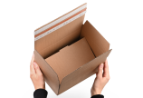 Pour des processus efficaces et fiables: 1. Comprimer la boîte latéralement - le fond se redresse de lui-même et est fixé.