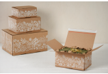 Carton e-commerce COMFORT-BOX avec des motifs naturels