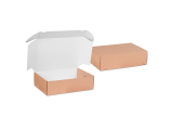 extérieur durable en marron, l'intérieur blanc et décoratif