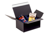 Carton d'expédition avec fermeture adh. FULL BLACK