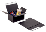Carton d'expédition avec fermeture adh. FULL BLACK