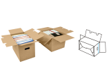 Type 1 – à montage rapide avec fond automatique. Spécialement approprié pour classeurs, livres et materiel de bureau.