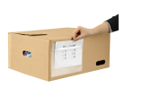 Avec chaque Z-BOX nous vous faisons cadeau gratuitement d'une housse autocollante ouverte A5. Attribuez tout simplement une destination à chaque boîte ou notez-en le contenu.