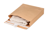 Pochette d'expédition papier refermable avec fond plat