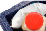 le sachet reste souple et s'adapte parfaitement (en cas de réfrigération jusqu’à 0°C)
