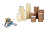 Sets de rubans adhésifs PP Standard 36 rouleaux + dévidoir manuel