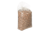 Matériau de calage écologique dans un sac en plastique grand volume pour une logistique et un stockage efficaces.