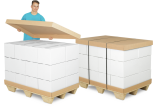 Couvercle / fond pour palette en carton ondulé