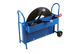 Chariot de déroulage pour feuillard de cerclage en acier