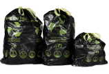 Sac poubelle à lien coulissant 110 l, 60 l, 35 l RECYCLÉ
