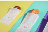 Sachet en papier à soufflets «FRISCH & fein» Take-away