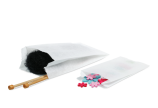 Sachet en papier à soufflets blanc