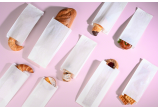 Sachet plat en papier pergamine, blanc