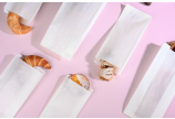 Sachet plat en papier pergamine, blanc