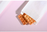 Sachet plat en papier pergamine, blanc